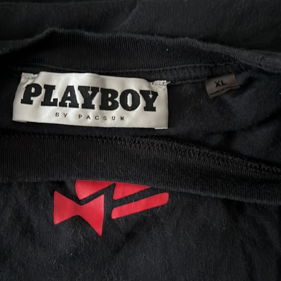 Playboy By PacSun Bunny Logo Tee in Black - Picture 4 of 5